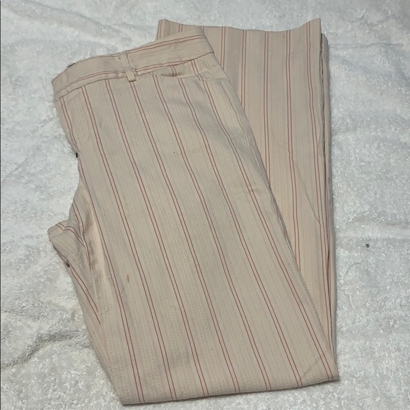 Gap | Pinstripe Pants | Pink and off white - Picture 5 of 6